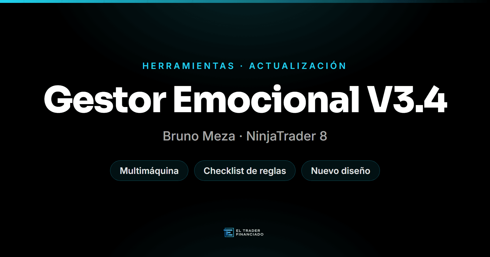 Bruno Meza veröffentlicht den Gestor Emocional V3.4: Multimaschine, Regel-Checkliste und neues Design